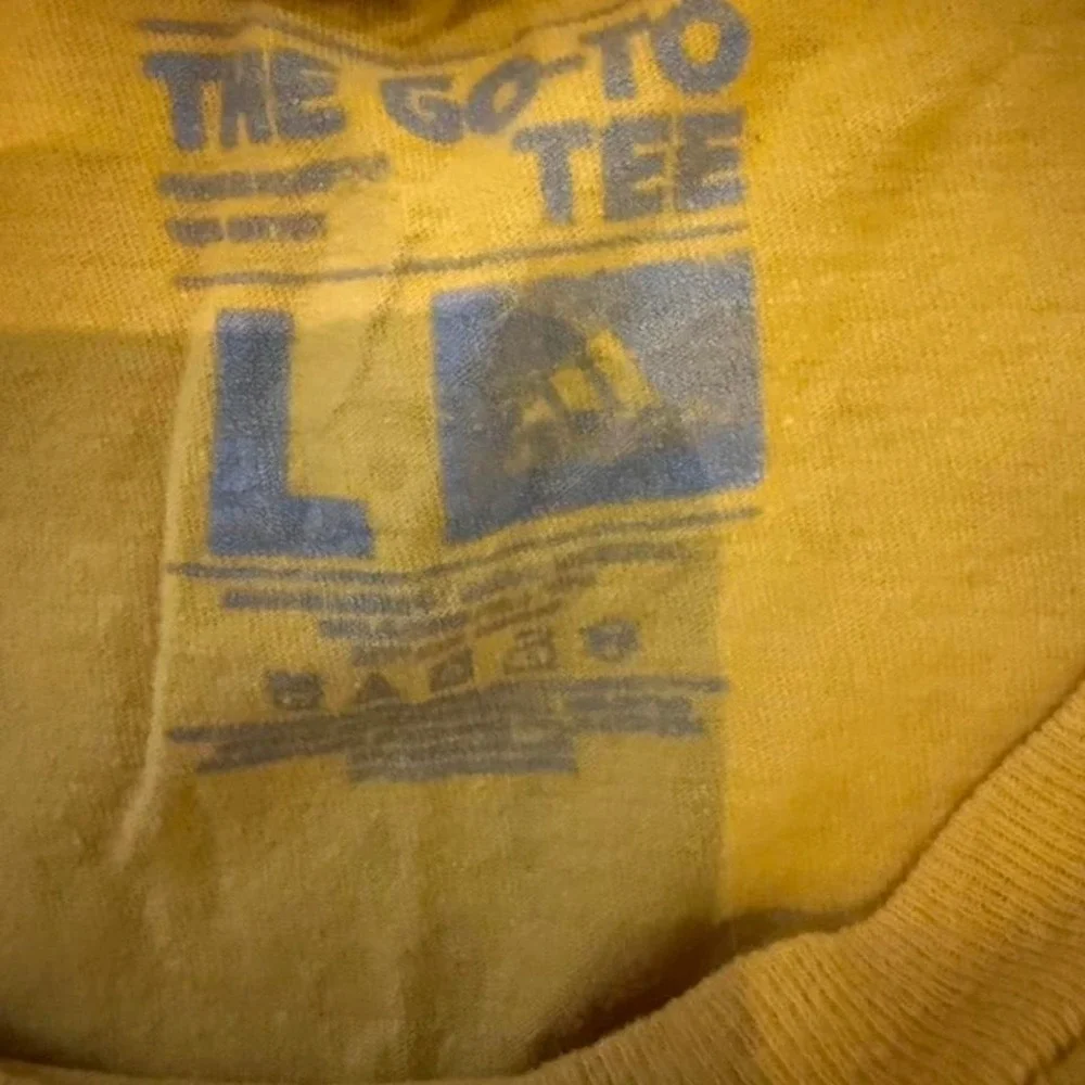 Yellow‎ Lakers tee with blue accents #NBA #basketball Adidas size large